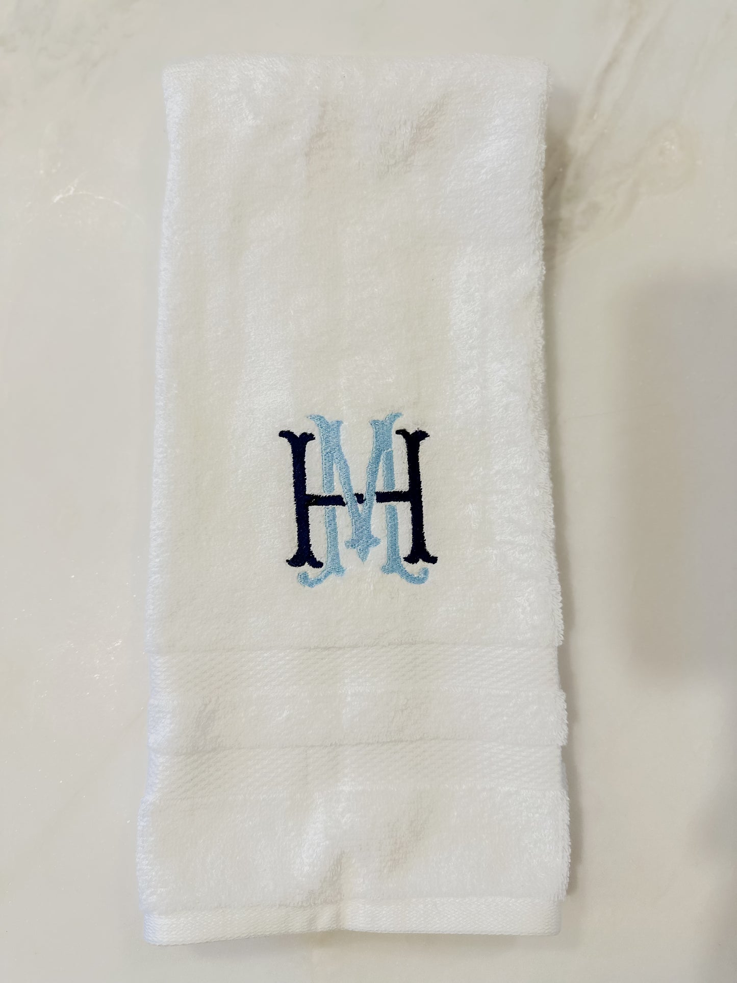 Chic Monogram Hand Towel Set