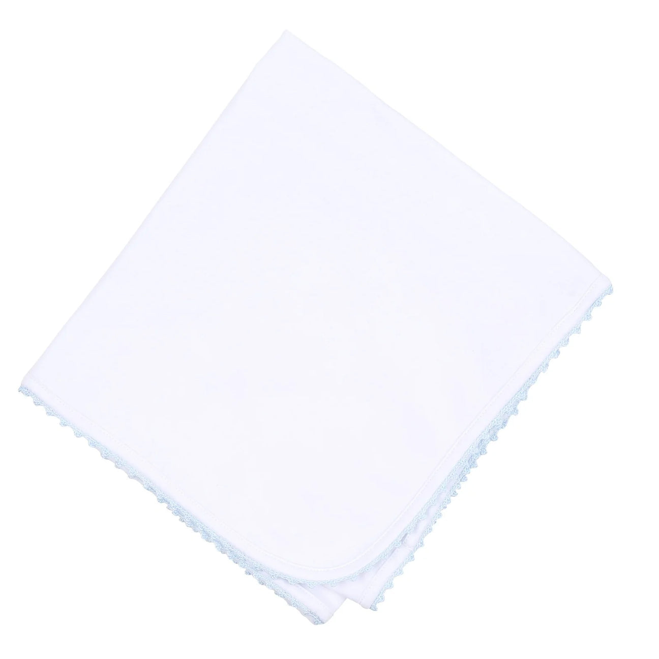 Crochet Trim Receiving Blanket